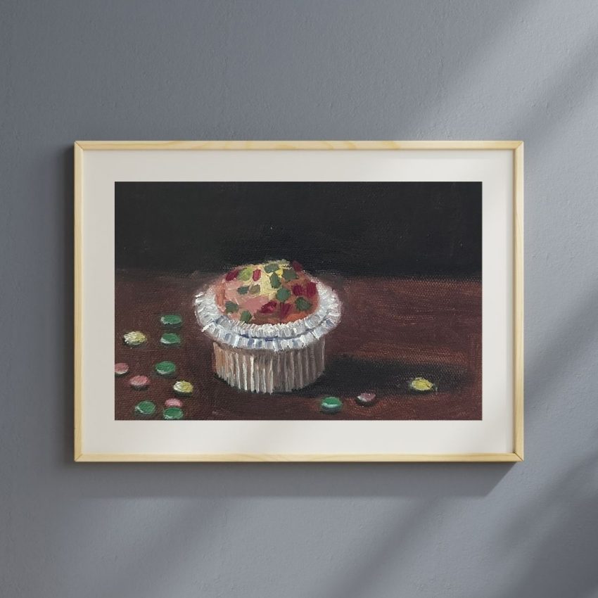 Cupcake and M&M Still Life Art - Image 2