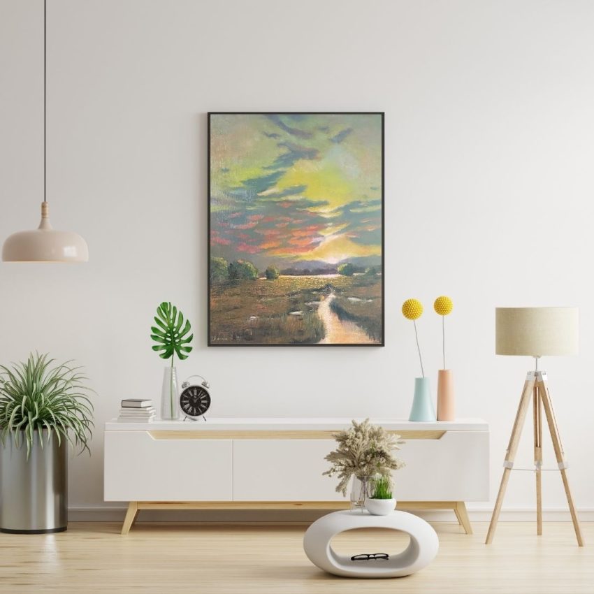 Sunset in The Evening Landscape Scene - Image 5